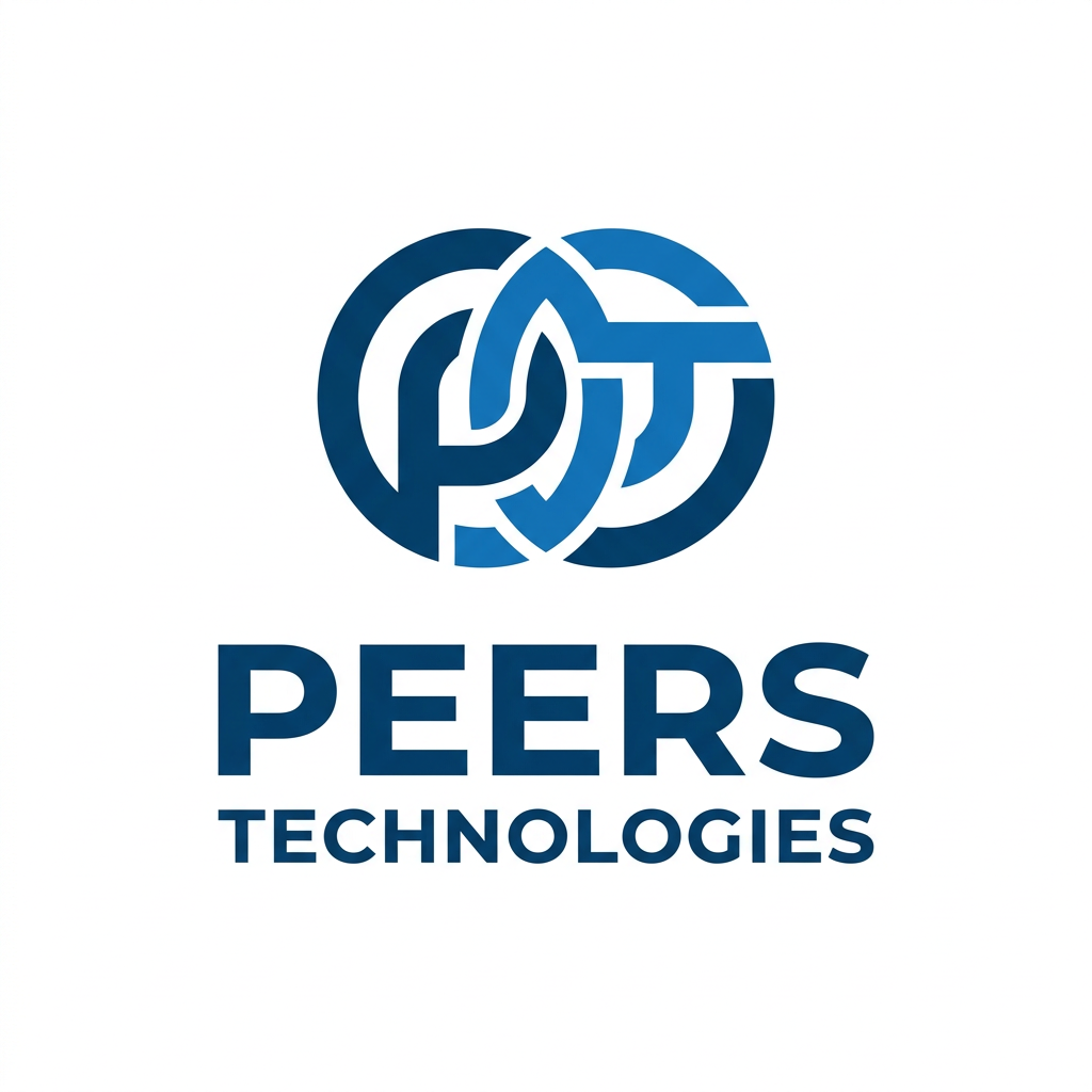 Peers Technologies — Interlock Circles logo design
