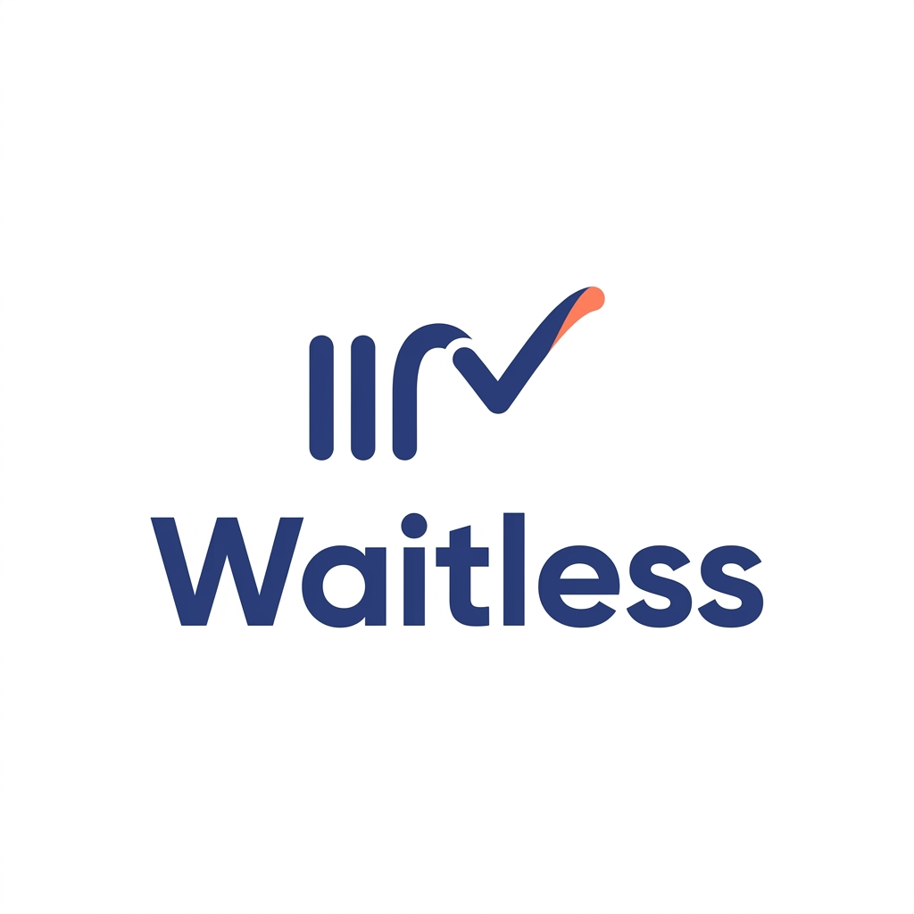 Waitless — Minimal Mark logo design