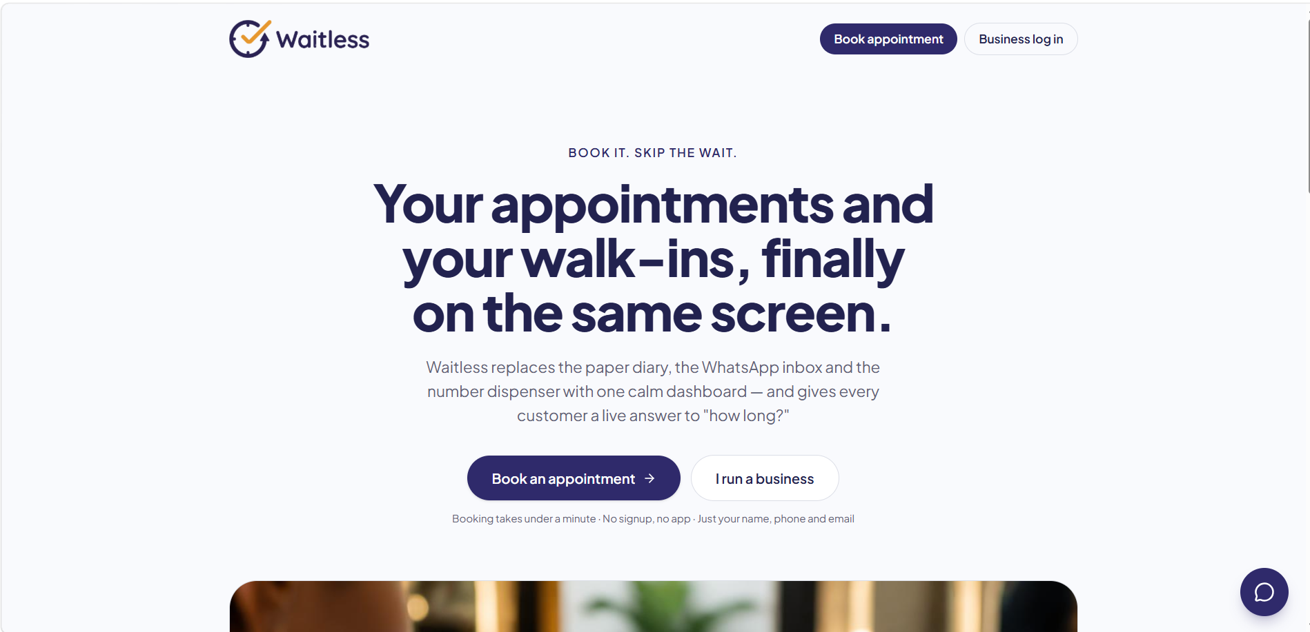 Waitless screenshot